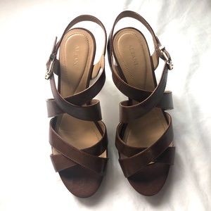 Alfani Brown Strappy heels.